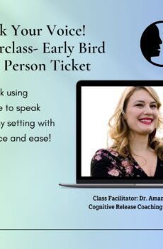 Unlock Your Voice! Masterclass Single Ticket