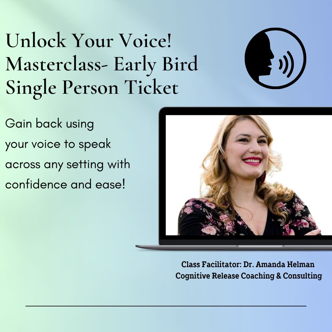 Unlock Your Voice! Masterclass Single Ticket